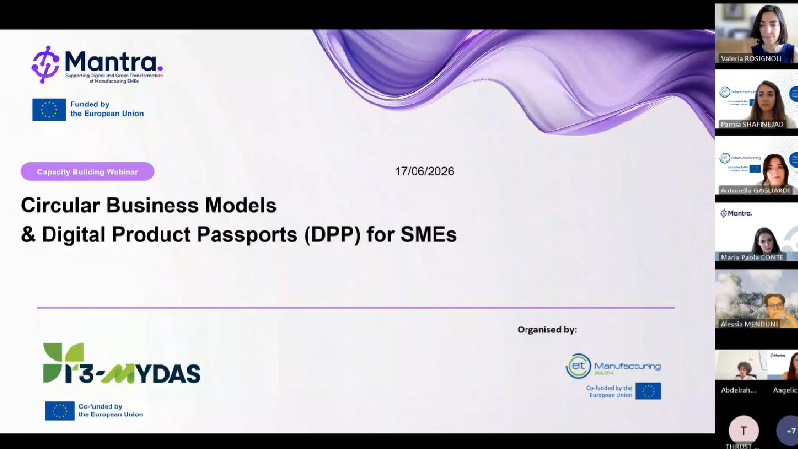 R3-MYDAS Participates in MANTRA Webinar