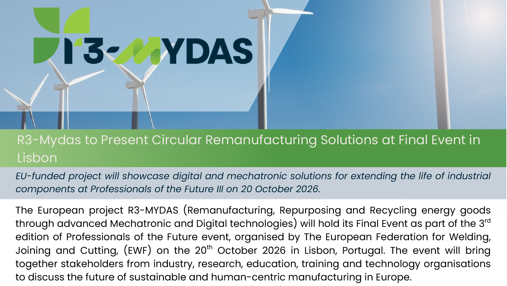 R3-MYDAS Final Press Release